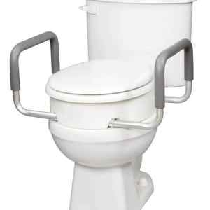 Compass Health Brands CarexÂ® Raised Toilet Seat with Arms - Standard